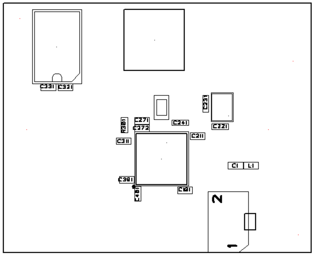 Figure 4. 2450BM15A0002 Component Placement