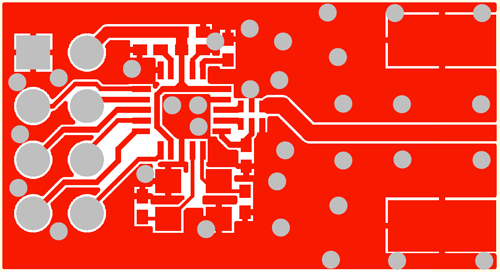 Figure 3 2450BM14A0002 Layer 1 of the Reference Design Layout